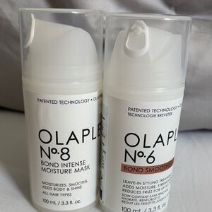 2 Olaplex products- No. 8 moisture mask. No. 6 Bond smoother.  Sealed